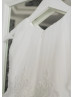 Ivory Lace Pleated Tulle Graceful Flower Girl Dress